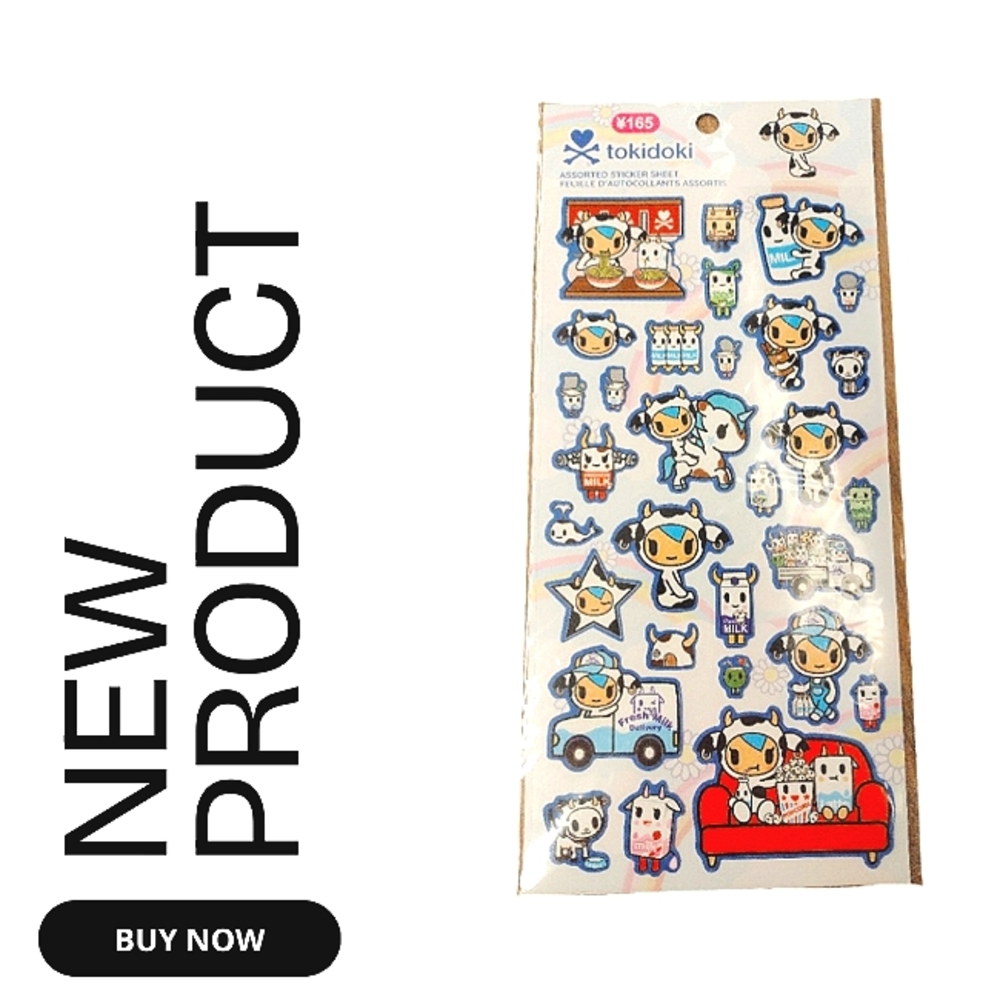 ✨NEW Tokidoki Sticker Sheet Milk
